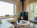 table and log burner table and log burner